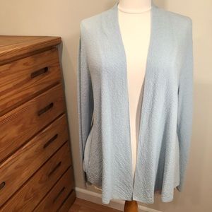 ⬇️$40 Eileen Fisher 100% Wool Blue EUC Cardigan